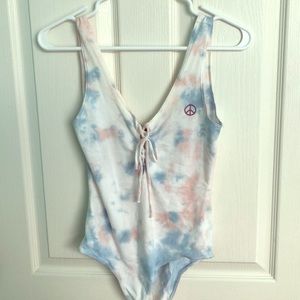 Tie dye body suit